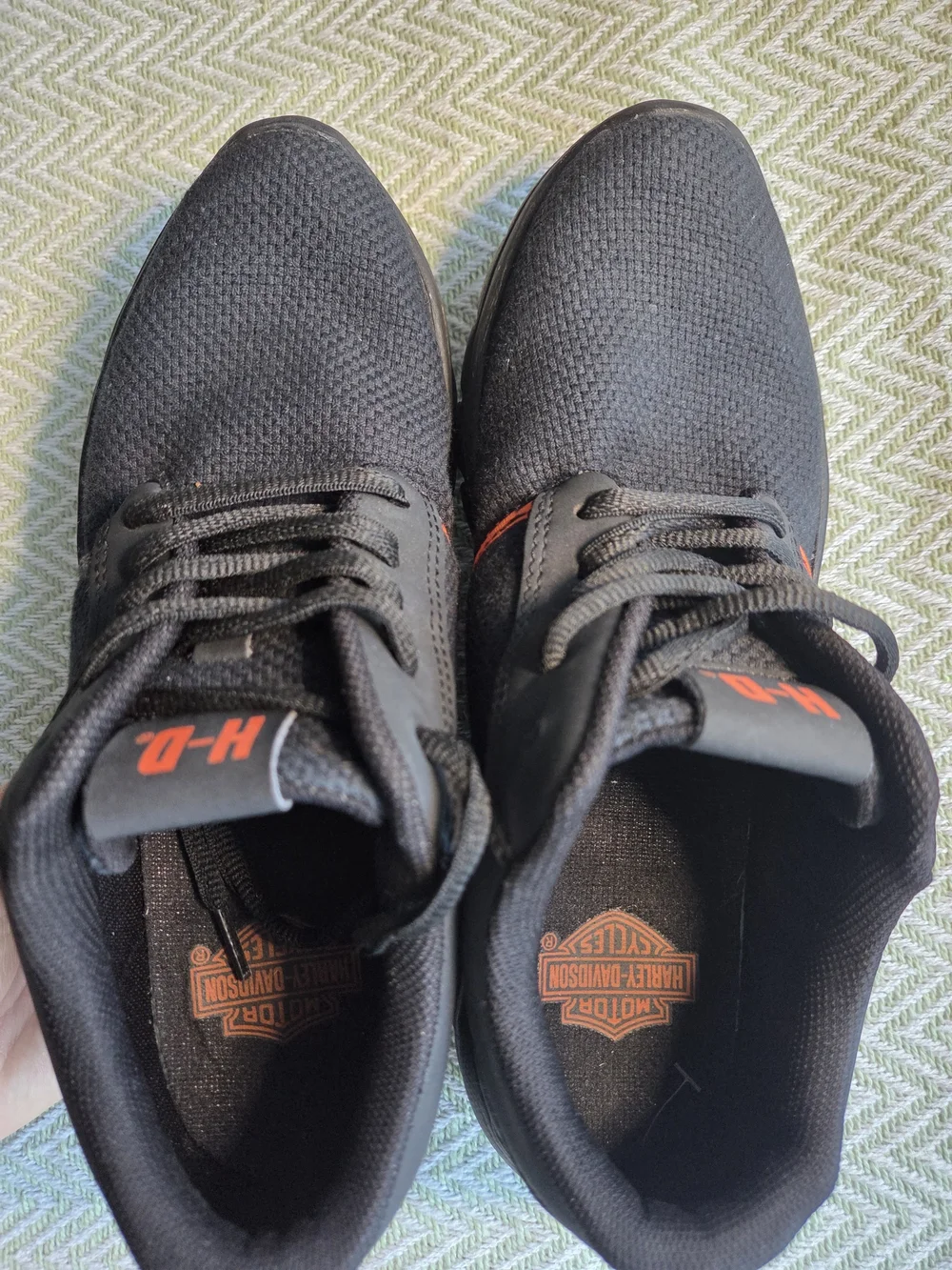 Harley-Davidson Jenkins D84087 Black Orange Sneakers Women’s Size 8
